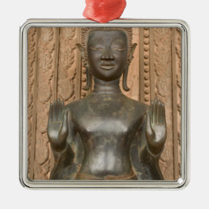 Ornamento De Metal Ásia, Laos, Vientiane, Buda de Bronze em Hawn