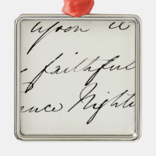 Ornamento De Metal Assinatura de Florence Nightingale
