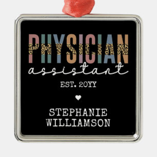 Ornamento De Metal Assistente Médico Personalizado AP Associado Méd