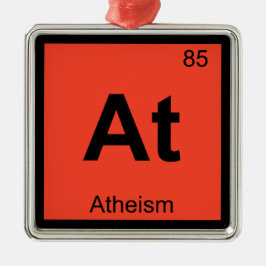 Ornamento De Metal At - Atheism Filosofia - Símbolo de Química
