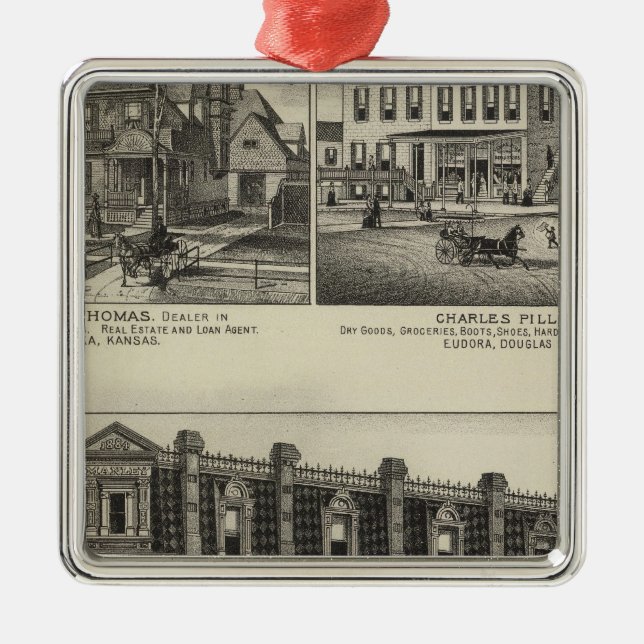 Ornamento De Metal Atchison, Kansas (Frente)