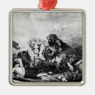 Ornamento De Metal Attila o huno e suas hordas