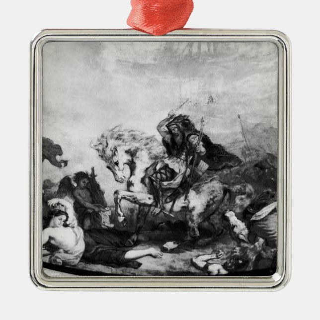 Ornamento De Metal Attila o huno e suas hordas (Frente)