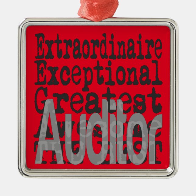 Ornamento De Metal Auditor Extraordinário (Frente)