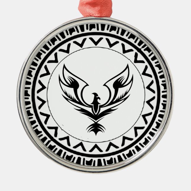 Ornamento De Metal Aumento da Fênix (Frente)