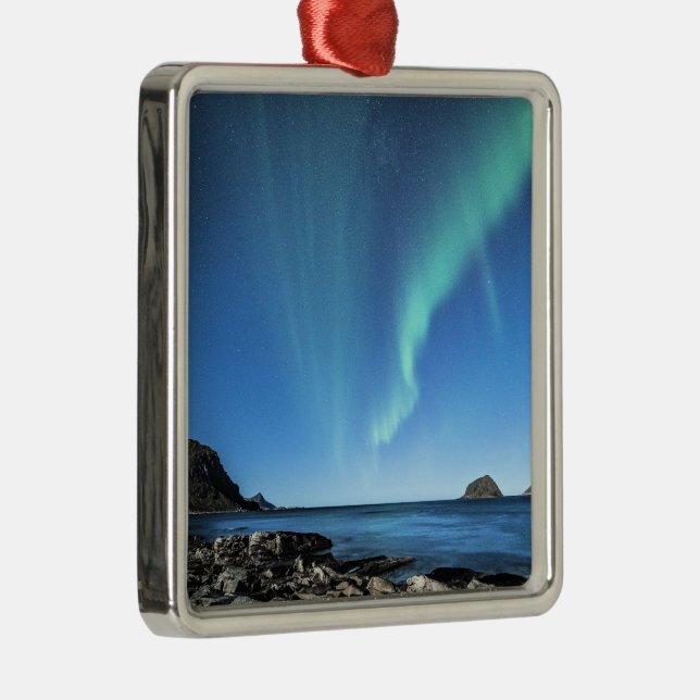 Ornamento De Metal Aurora Borealis, Luzes Nortes (Direito )