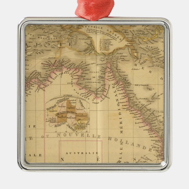 Ornamento De Metal Austrália 8 (Frente)