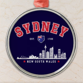 Ornamento De Metal Australia’s Iconic Sydney Skyline