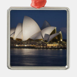 Ornamento De Metal Austrália, Sydney. Opera House à noite