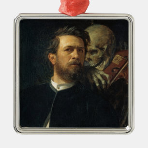 Ornamento De Metal Autorretrato com a morte como um falhado (por Böck