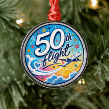 avião de 50º voo colorido souvenir