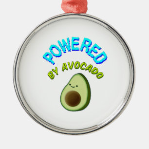 Ornamento De Metal Avocado Por Avocado