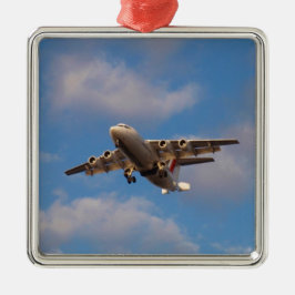 Ornamento De Metal Avro RJ85 Jet pousando