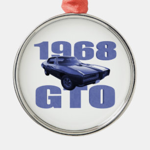 Ornamento De Metal Azul 1968 de Pontiac GTO