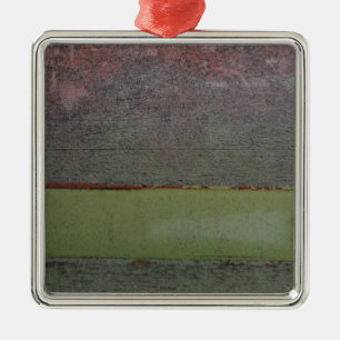 Ornamento De Metal Azul Teal Cor-de-rosa Verde enferrujado