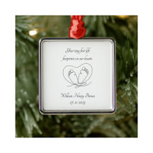 Baby Loss Baby Feet Heart Memorial Tree Decoration
