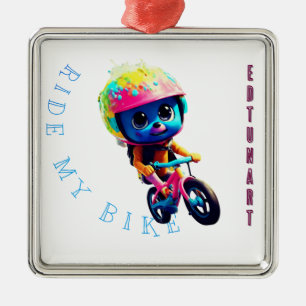 Ornamento De Metal Baby Ride minha bicicleta