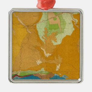 Ornamento De Metal Bacia de Green River Geological