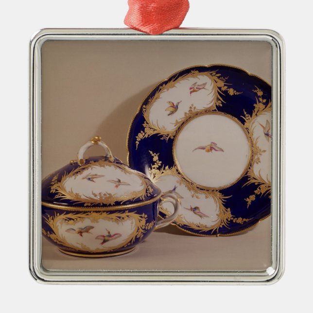 Ornamento De Metal Bacia de Vincennes e suporte, c.1745 (Frente)