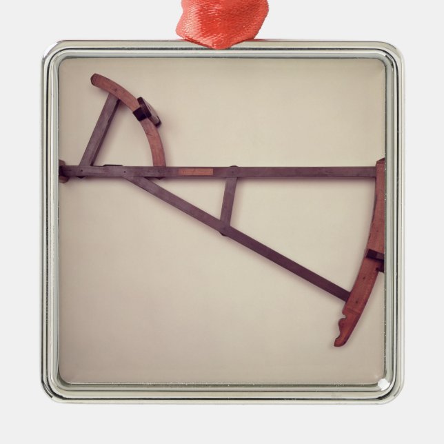 Ornamento De Metal Backstaff, século XVIII (Frente)