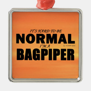 Ornamento De Metal Bagpiper normal