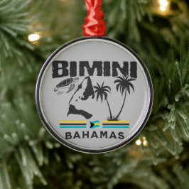 Ornamento De Metal Bahamas Souvenir Gift: Independência de Bimini Bah