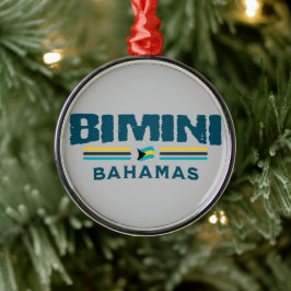 Ornamento De Metal Bahamas Souvenir Gift: Independência de Bimini Bah