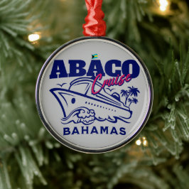 Ornamento De Metal Bahamas Souvenir Presente: Abaco Bahamas Cruise