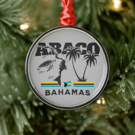 Ornamento De Metal Bahamas Souvenir Presente: Abaco Bahamas Independê