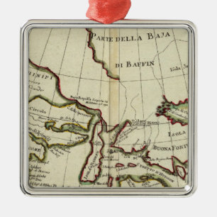 Ornamento De Metal Baía de Baffin Oceano Atlântico Norte