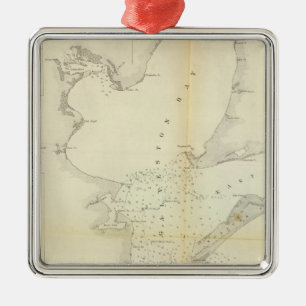 Ornamento De Metal Baía de Galveston, Texas