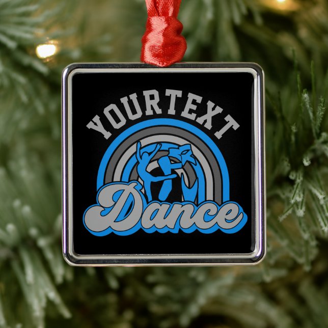 Ornamento De Metal Balé Dancer ADD TEXT Classic Dance Executor (Árvore)