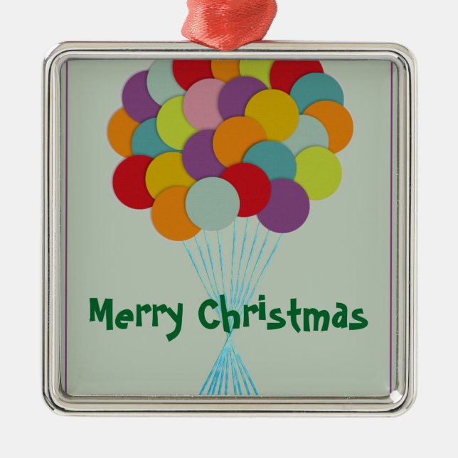 Ornamento De Metal Balões (Frente)