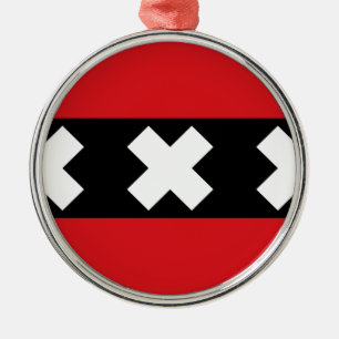 Ornamento De Metal Bandeira de Amesterdã