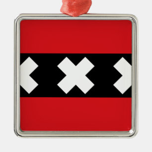 Ornamento De Metal Bandeira de Amesterdã