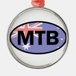 Ornamento De Metal Bandeira de Mountain Biking na Austrália