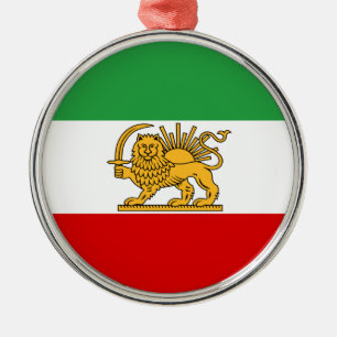 Ornamento De Metal Bandeira de Persia/Irã (1964-1980)