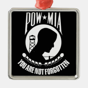 Ornamento De Metal Bandeira de POW-MIA