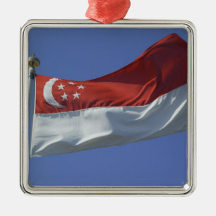 Ornamento De Metal Bandeira de Singapura
