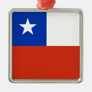 Ornamento De Metal Bandeira do Chile