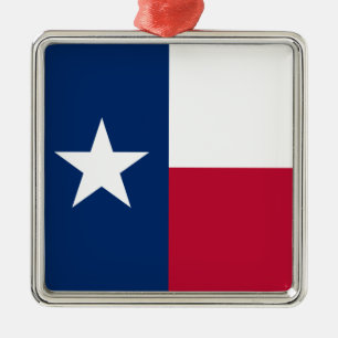 Ornamento De Metal Bandeira do Estado do Texas do Texas