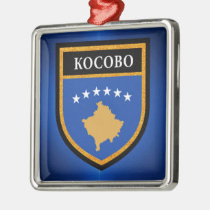 Ornamento De Metal Bandeira do Kosovo
