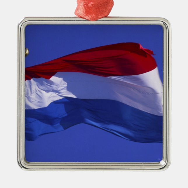 Ornamento De Metal bandeira do Luxemburgo RF) (Frente)