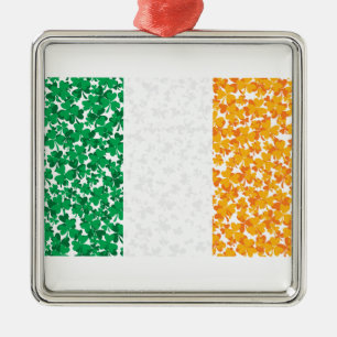 Ornamento De Metal Bandeira dos Shamrocks da Irlanda