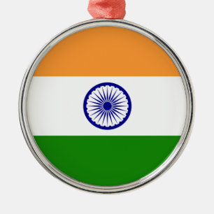 Ornamento De Metal Bandeira Indiana - Imagem de Alta Qualidade