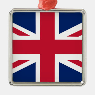 Ornamento De Metal Bandeira Inglesa Patriótica