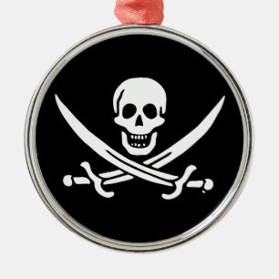 Ornamento De Metal Bandeira pirata de Jolly roger