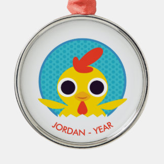 Ornamento De Metal Banque o Pintinho