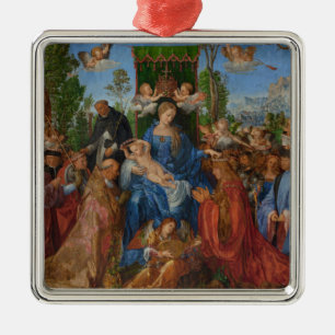 Ornamento De Metal Banquete das Rosa, 1506 (óleo sobre madeira)