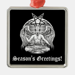 Ornamento De Metal Baphomet Satanic